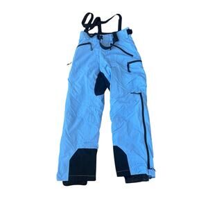 Vintage Polo Sport RLX Blue Black Suspender Snowpants Womens Medium